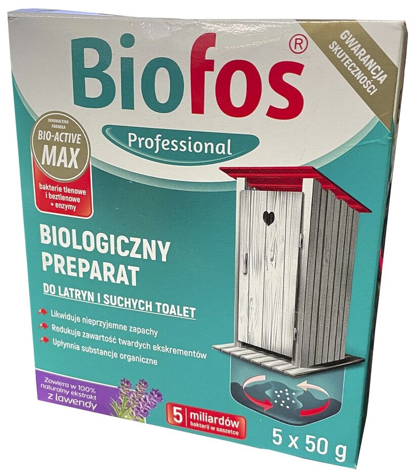 Биоактиватор BIOFOS порошок для дачных и сухих туалетов, 5 шт х 50 г - фотография № 4