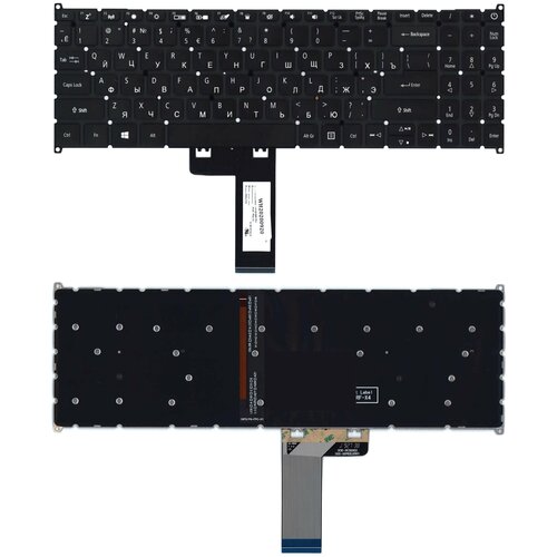 Клавиатура keyboard для ноутбука Acer Swift 3 SF315-41 Acer A515-45 A515-45G черная с подсветкой 1761₽