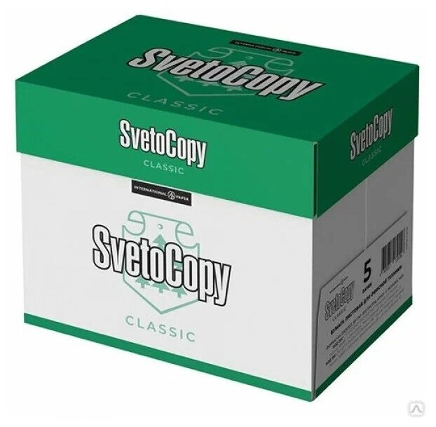 SvetoCopy Бумага SvetoCopy A4 Classic 80 г/м², 500 л 5 пачек белая