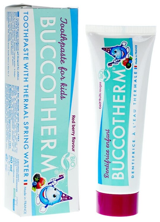 Зубная паста для детей с 3 лет со вкусом лесных ягод с термальной водой Buccotherm 50мл Лаборатория Одост FR - фото №14