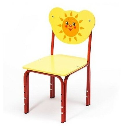фото Стул регулируемый по высоте "Солнышко" деревянный