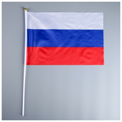 Флаг России, 30 х 45 см, шток 60 см