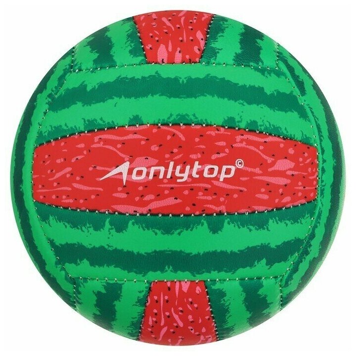 Мяч волейбольный Арбуз, ПВХ, машинная сшивка, 18 панелей, размер 2