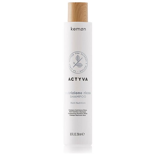 Шампунь для очень сухих волос Kemon Actyva Nutrizione Ricca Shampoo, 250 мл