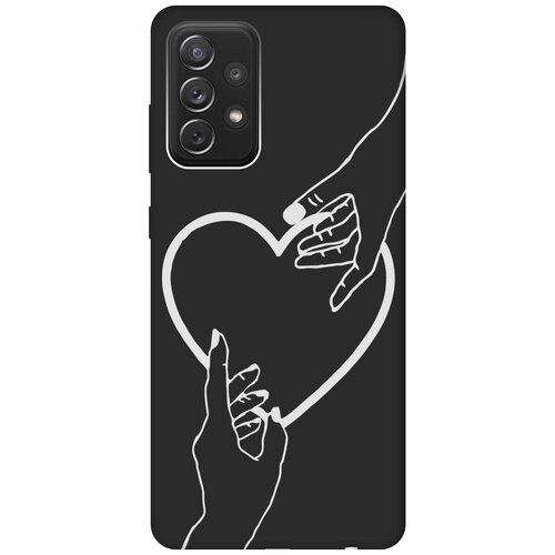 Матовый Soft Touch силиконовый чехол на Samsung Galaxy A72, Самсунг А72 с 3D принтом Hands W черный матовый soft touch силиконовый чехол на samsung galaxy a72 самсунг а72 с 3d принтом free w черный