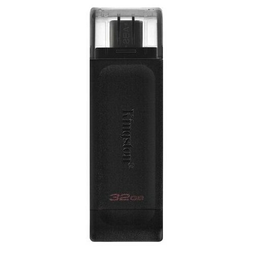 Флеш-диск 32GB KINGSTON DataTraveler 70, разъем Type-C 3.2, черный, DT70/32GB