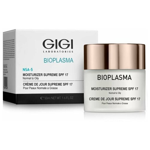 GIGI Bioplasma: Крем увлажняющий для нормальной и жирной кожи лица с SPF 20 (Moist Supreme SPF 20), 50 мл