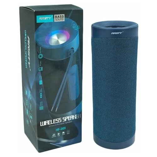 Беспроводная Bluetooth колонка Ansty HF-001 Портативная колонка с подсветкой темно-синяя 190000₽