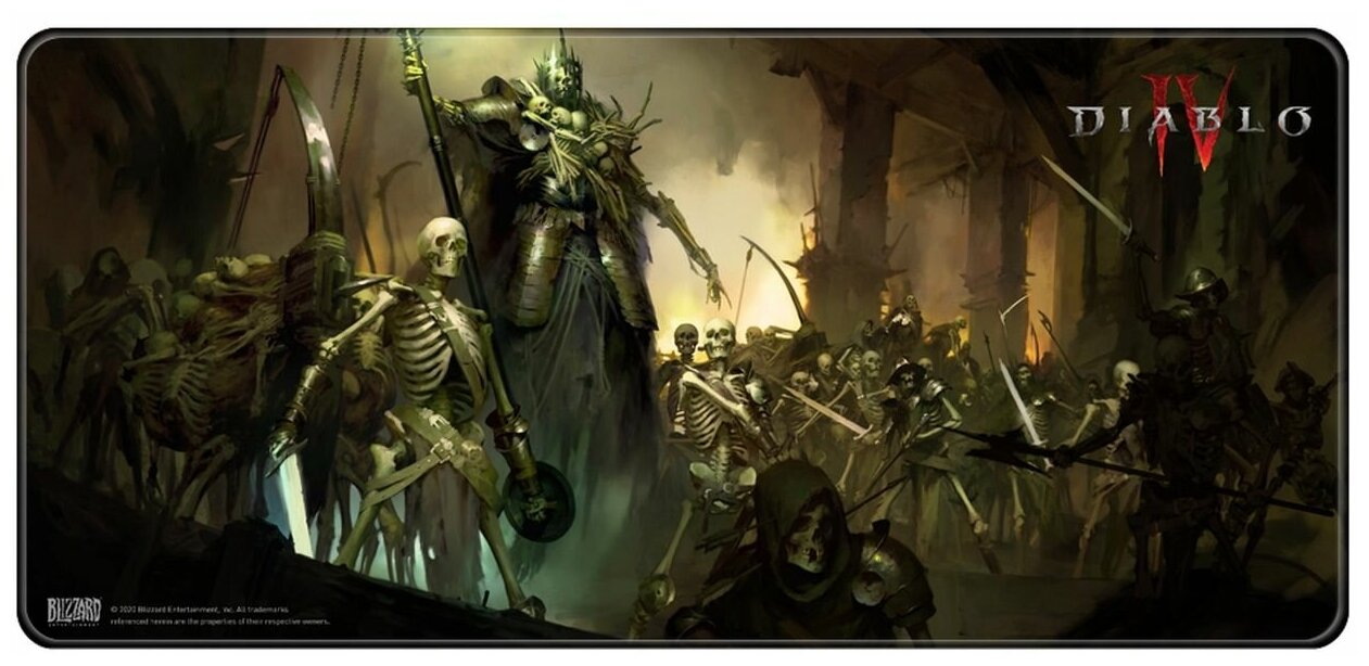 Коврик для мыши Blizzard Diablo IV Skeleton King XL