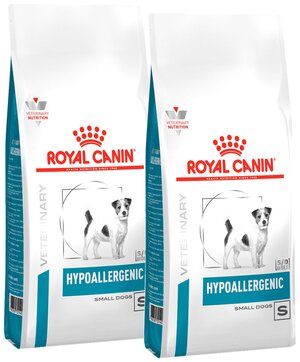 ROYAL CANIN HYPOALLERGENIC SMALL DOG S для взрослых собак маленьких пород при пищевой аллергии (1 + 1 кг)