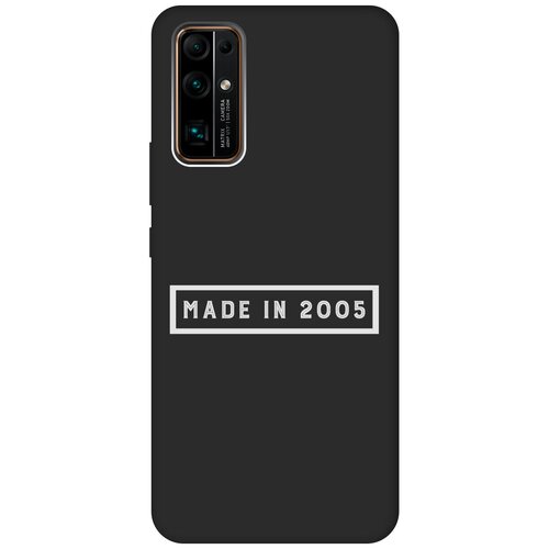 Матовый Soft Touch силиконовый чехол на Honor 30, Хонор 30 с 3D принтом 2005 W черный матовый soft touch силиконовый чехол на honor 30 хонор 30 с 3d принтом maple черный