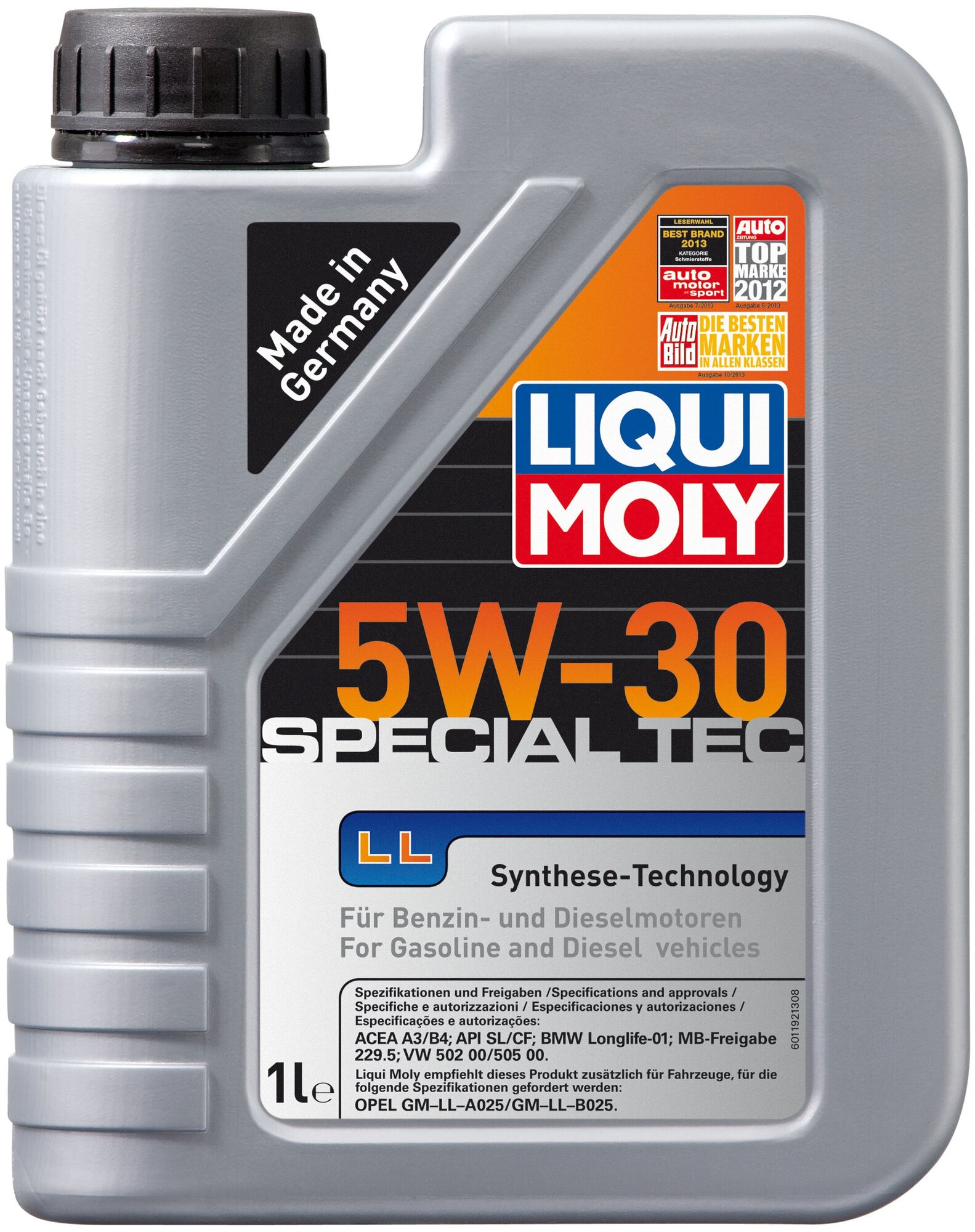 Моторное Масло Liqui Moly Special Tec Ll 5w30 1л Liqui moly арт. 244780541192