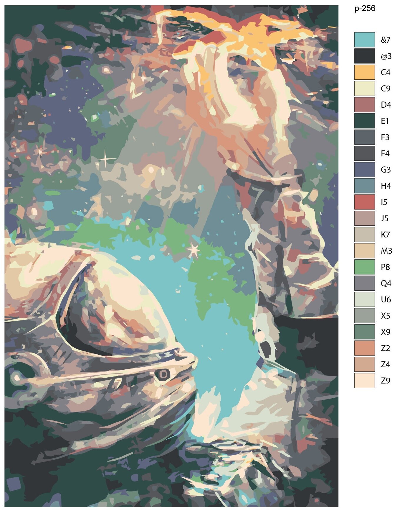 Картина по номерам, 40 x 60, IIIR-p-256, космонавт, космос, "Живопись по номерам", набор для раскрашивания, раскраска