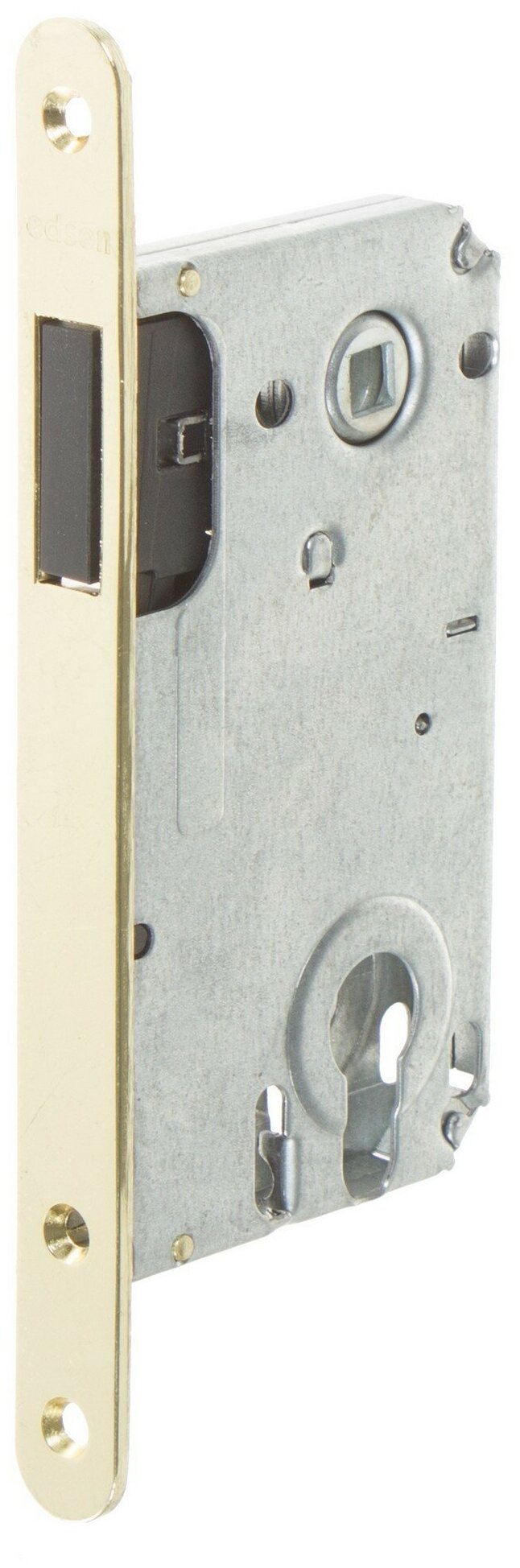 Защёлка под цилиндр магнитная EDS-50-85 KEY с ключом цвет золото