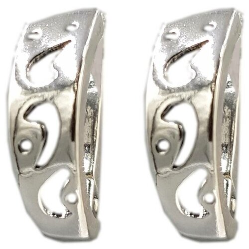 Серьги Яспис из серебра 