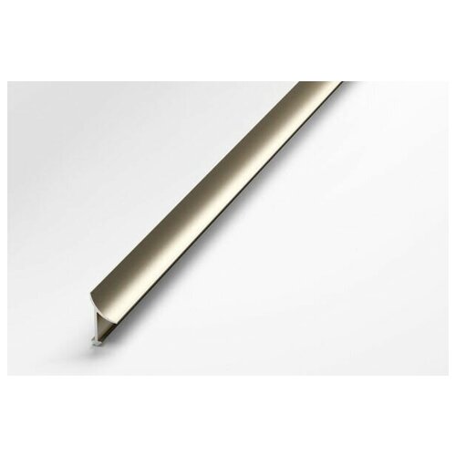 Профиль алюминиевый внутренний универсальный для плитки до 10 мм, лука ПК 06-1.2700.042л, длина 2,7м, 042л - Анод шампань матовая