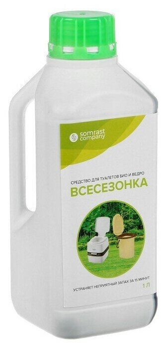 Средство для туалетов "Всесезонка" Био и Ведро, 1 л