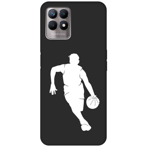 Матовый чехол Basketball W для Realme 8i / Рилми 8 ай с 3D эффектом черный матовый чехол gerberas для realme 8i рилми 8 ай с 3d эффектом черный