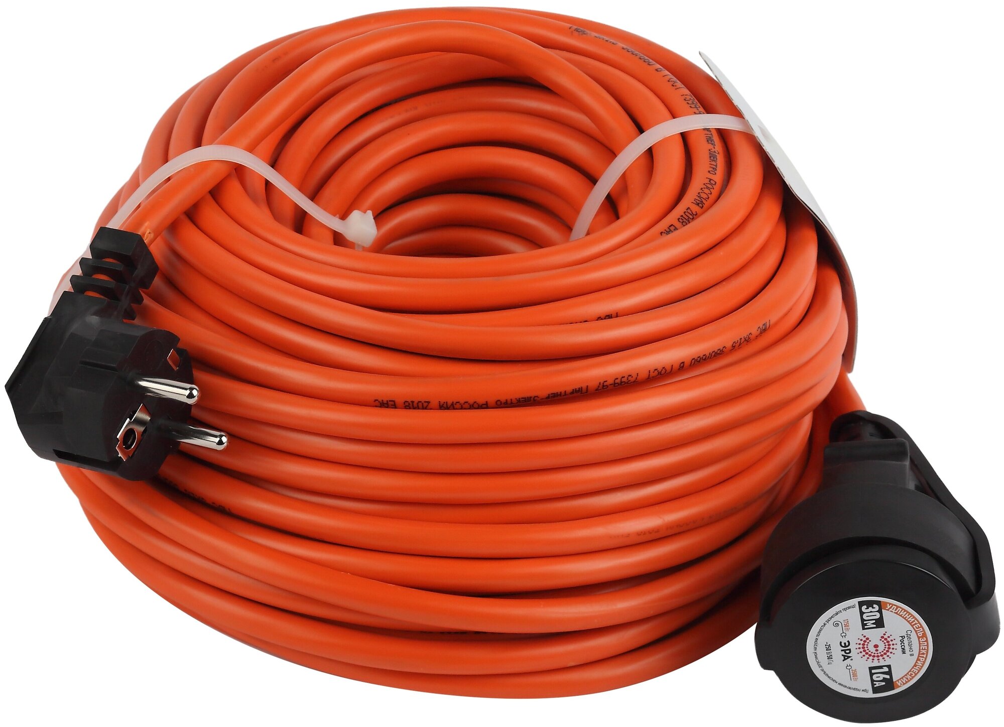 ЭРА Удлинитель силовой UPx-1e-3x1.5-30m-IP44 в бухте c/з 1 гн 30м ПВС 3х1.5 (6/144)
