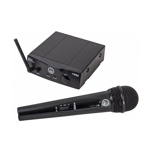 Микрофонный комплект AKG WMS40 Mini Vocal Set BD US45C, разъем: jack 6.3 mm, черный..