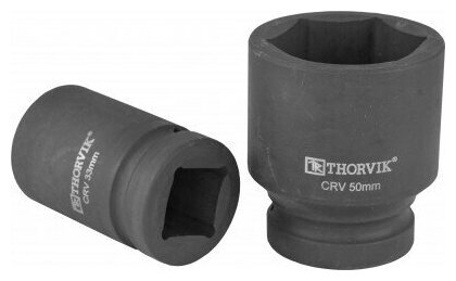 Головка торцевая для ручного гайковерта THORVIK LSWS00152, 1"DR, 52 мм