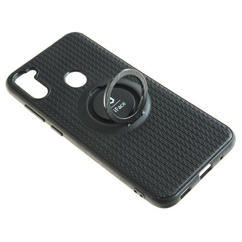 Накладка iFace с кольцом для Samsung M11 черный