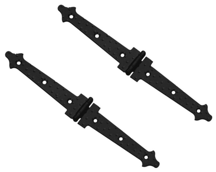 Петля накладная черная AMIG Артикул 552-240х30х15(2) комплект 2 штуки