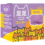 Наполнитель для кошачьего туалета, натуральный комкующийся, с ароматом японской фиалки Ashi Ashi Sumire, 2,2 кг - изображение