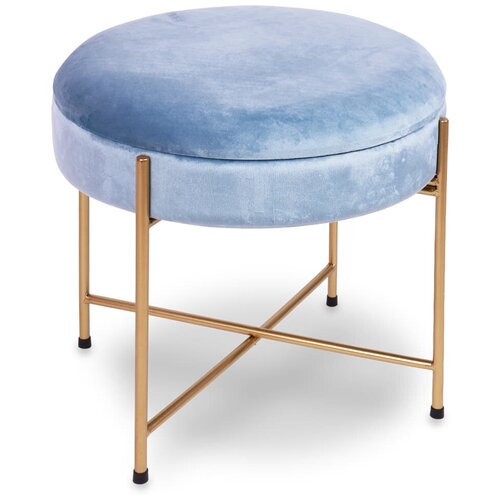 Банкетка Оттоманка, на ножках, цвет голубой, MY19A241M