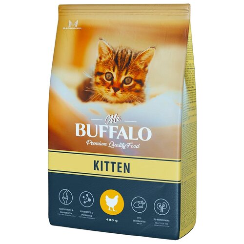 Mr.Buffalo Kitten Корм для котят курица. 400 гр