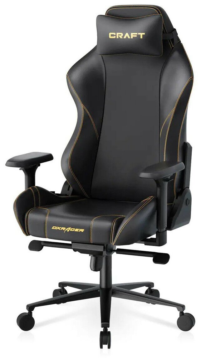 DXRacer Craft Игровое кресло чёрное (CRA/D5000/N, экокожа, мульитиблок)