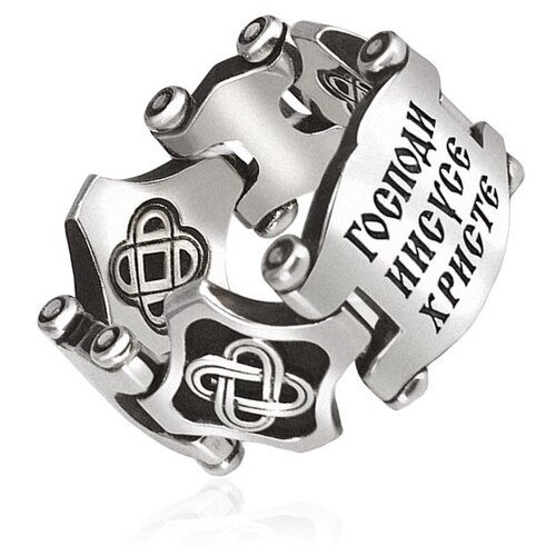 фото Кольцо красноселие кольцо из серебра с молитвой "господи иисусе христе" (64230)