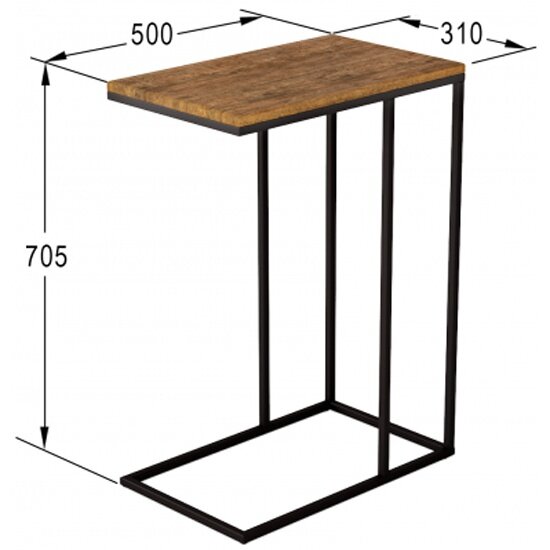 фото Стол придиванный калифорния "Агами" Дуб американский