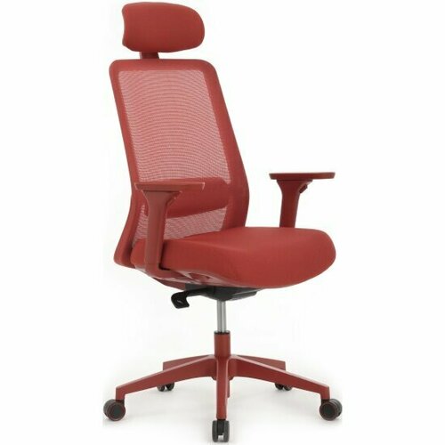Кресло Riva Design RIVA DISIGN WORK W-218C red Красный пластик/Красная сетка 65-64-113-123