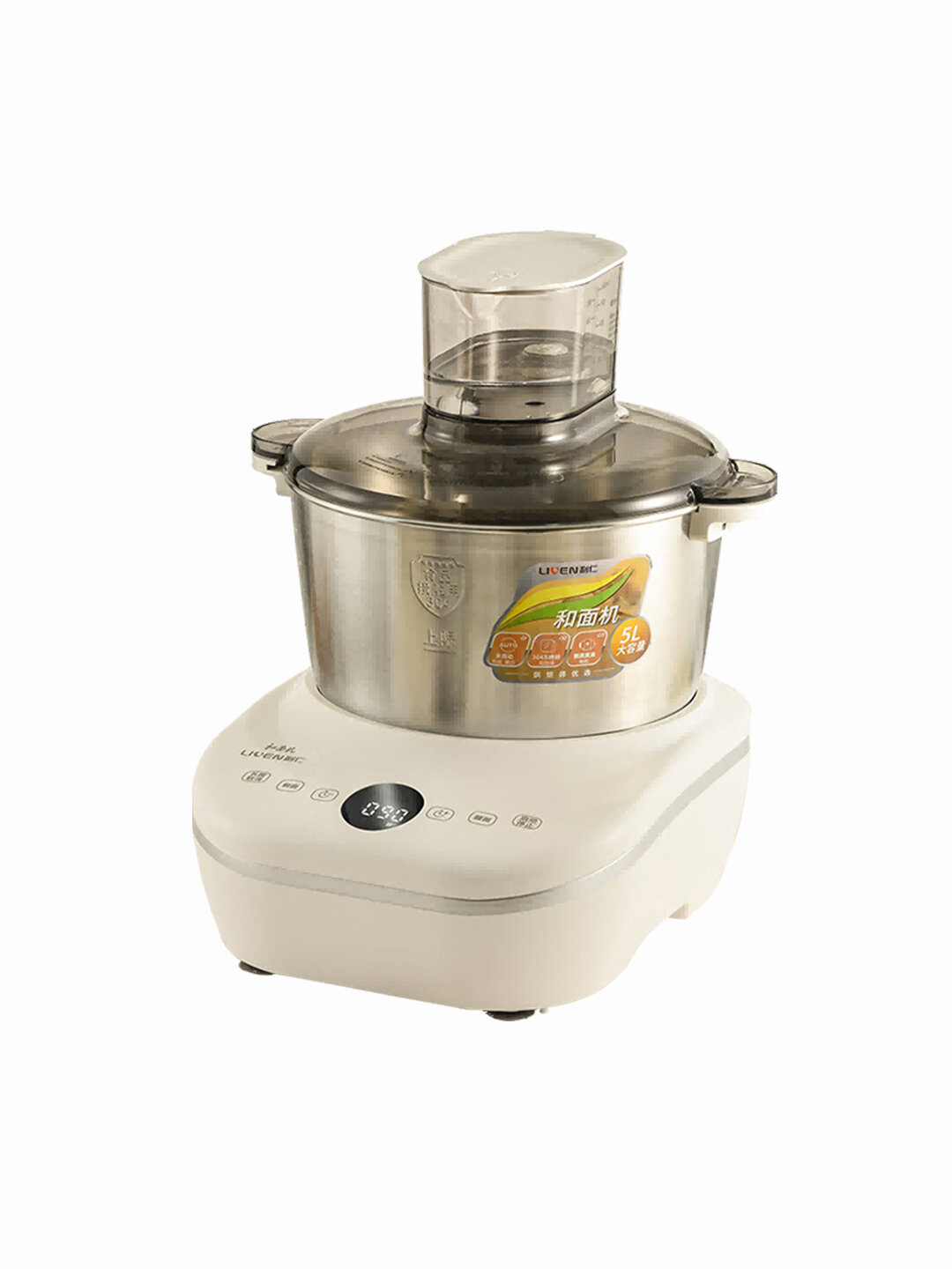 Машина для замешивания теста Xiaomi Liven Household Smart Dough Mixer 5L Beige (HMJ-D5600)