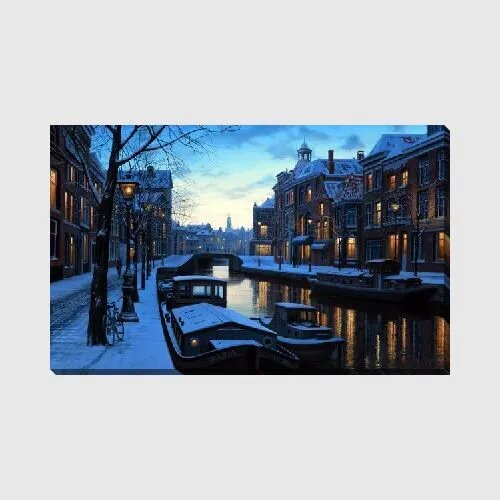 Картина на холсте Амстердам (Amsterdam) №12 80*50 см