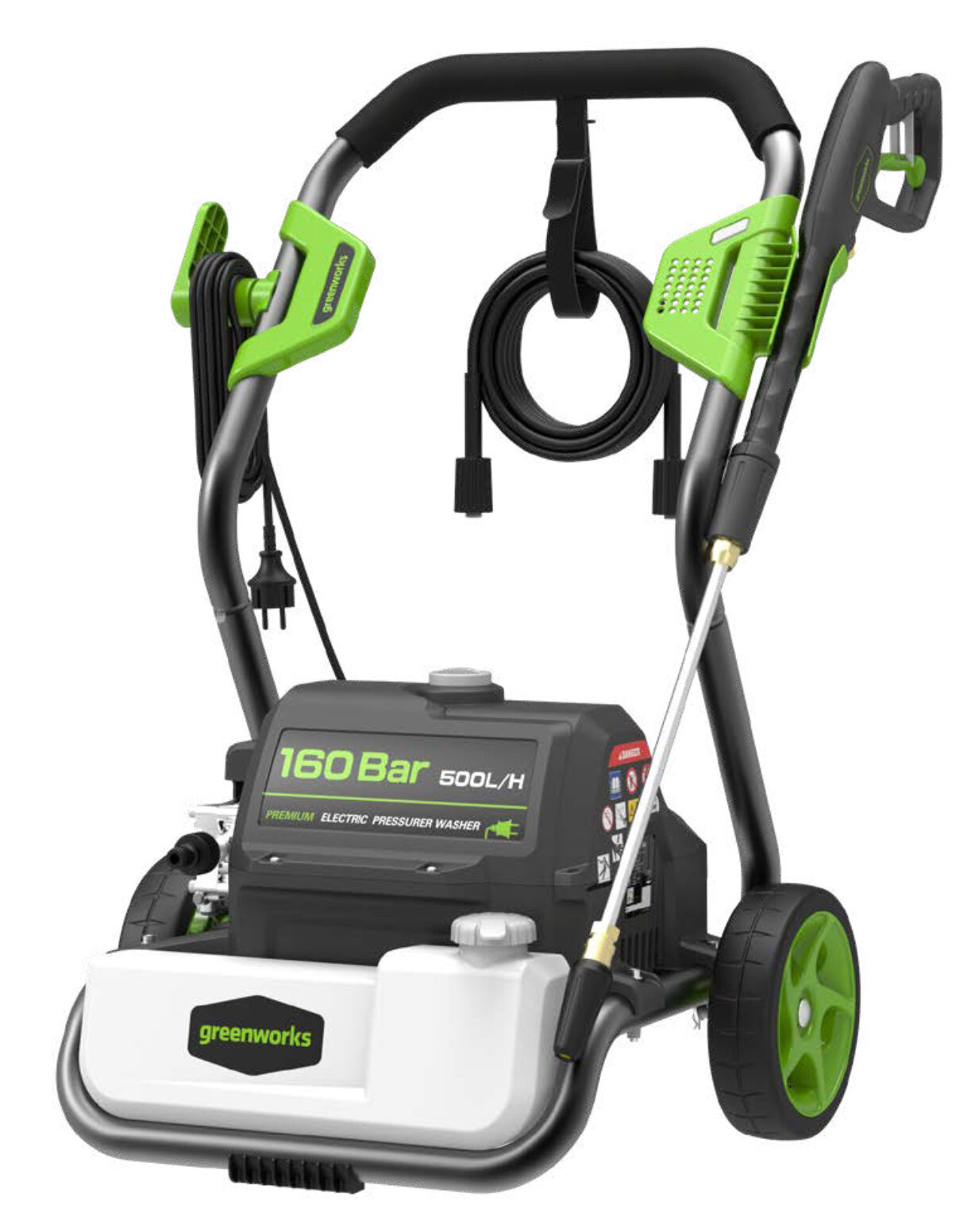 Мойка высокого давления электрическая GREENWORKS GPWG8II 160 бар