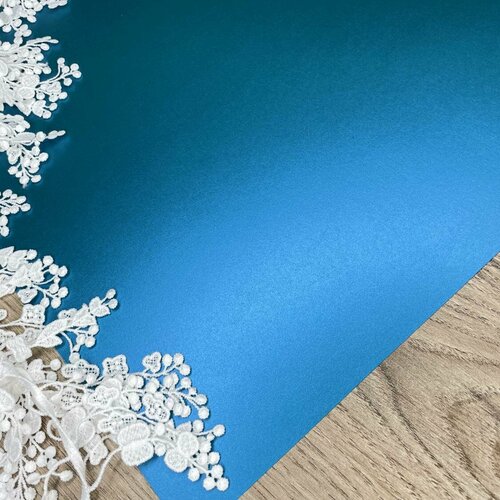 Дизайнерская бумага с металлизированным покрытием цвет морская волна плотность 250 гр размер 3550 см 292₽