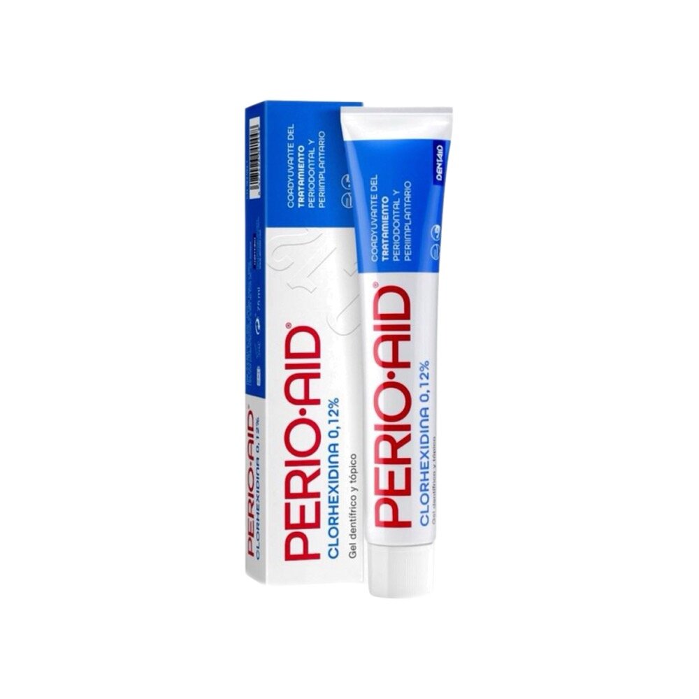 Зубная паста DENTAID Perio-Aid Gel, для десен и зубов, гелевая, без фтора, 75 мл