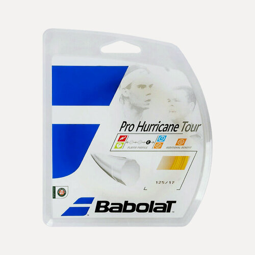 Изображение товара Струна для тенниса Babolat 12m Pro Hurricane Tour, Yellow, 1.25