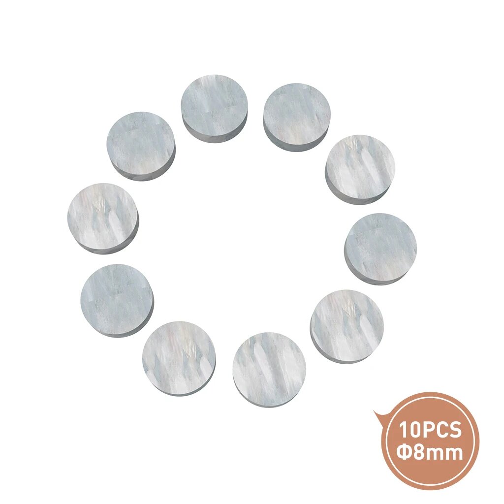 Белые жемчужные точки для грифа гитары набор из 10 штук 8mm