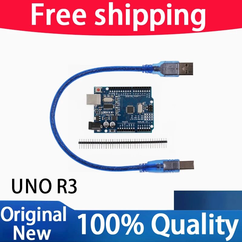 Чип UNO R3 MEGA328P для Arduino + кабель USB/TYPE-C