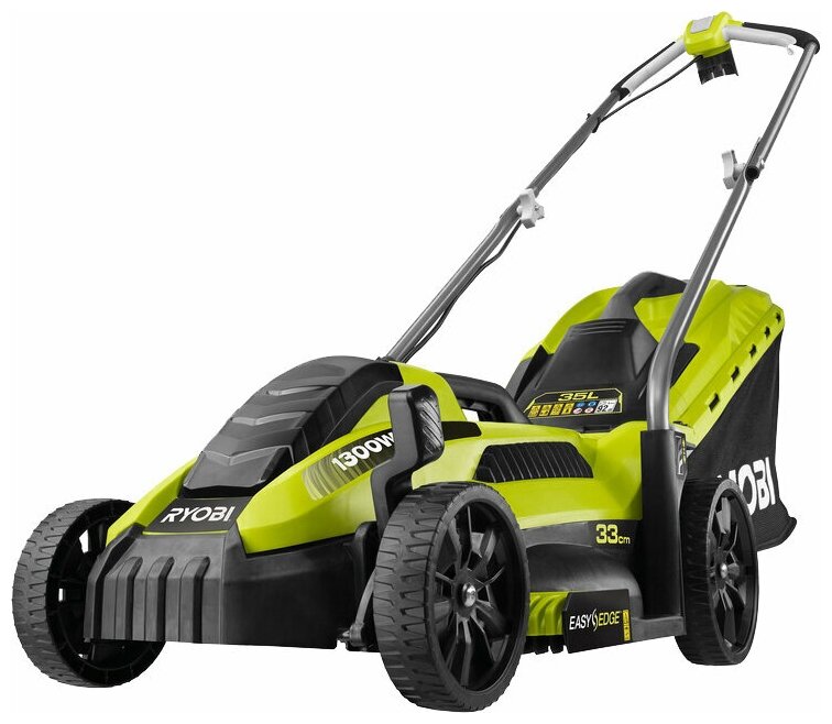 Изображение Электрическая газонокосилка RYOBI RLM 13E33S, 1300 Вт, 33 см