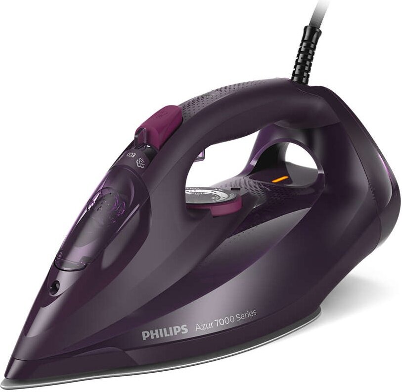 Утюг Philips DST7061/30, мощность 3000 Вт, вертикальное отпаривание, фиолетовый