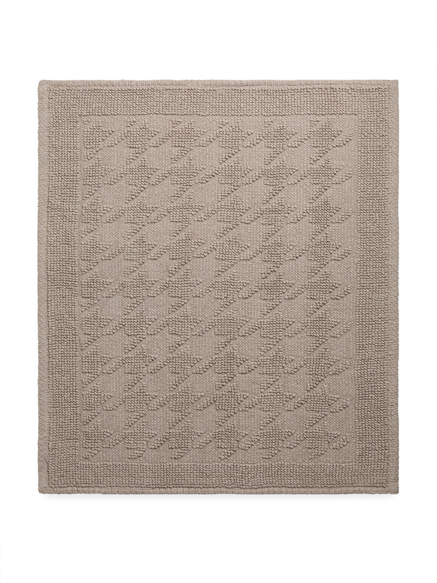 Коврик универсальный DeNASTIA 50x60см, букле, хлопок, бежевый — фото 1