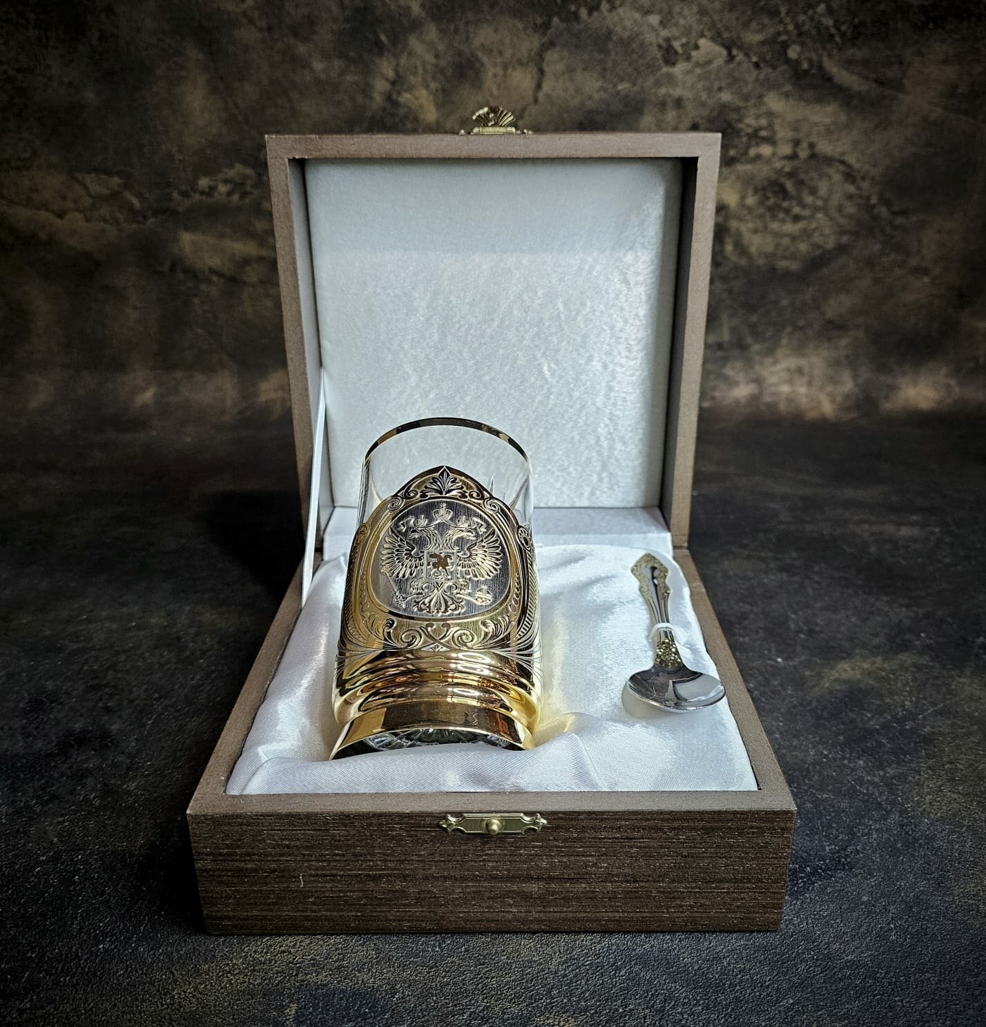 Набор чайный на 1 персону, герб РФ — фото 1