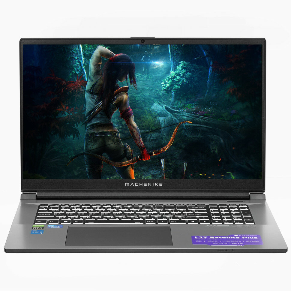 17.3" Ноутбук Machenike L17 Satellite Plus, Intel Core i5-12450H, DDR4 -16ГБ, SSD 1ТБ, GeForce RTX 3050 - 4ГБ