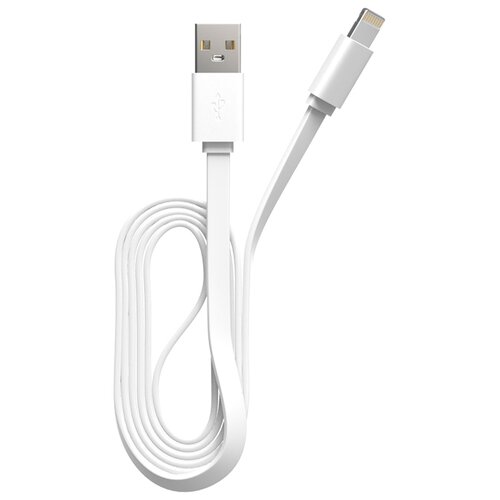 Кабель MAXVI USB - Lightning (MC-03F), 1 м, 1 шт., белый кабель maxvi usb lightning mc 03f 1 м черный