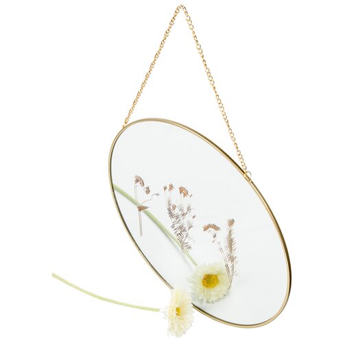 Зеркало Вещицы Цветы Зеркало интерьерное круглое Зеркало декоративное 29х29 см 1550₽