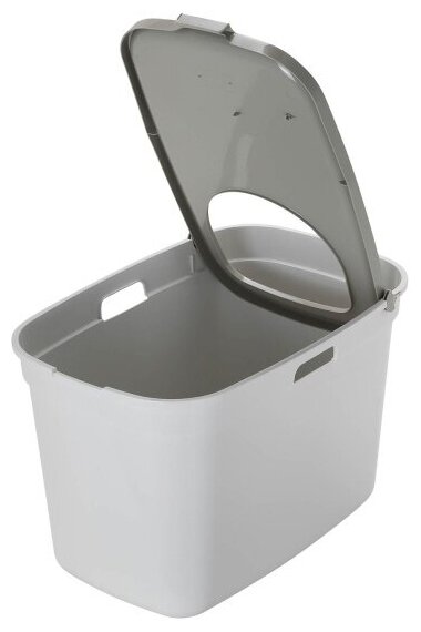 Moderna био-туалет Top Cat 59x39x38h см, вертикальный вход, бело-серый - фотография № 3